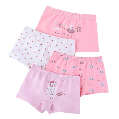 China Breathable Wholesale High Quality Panties Baby Girl Breathable Cartoon Print Cartoon Boxer Shorts Briefs Little Girl Panties for sale