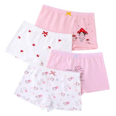 China Breathable Wholesale High Quality Panties Baby Girl Breathable Cartoon Print Cartoon Boxer Shorts Briefs Little Girl Panties for sale