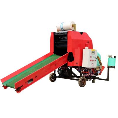 China Hay  or  Wet grass Automatic Corn Silage Packing Machine Silage Baler Machine for Sale Mini Power Item Color Weight Bale Origin Type Straw High ISO for sale