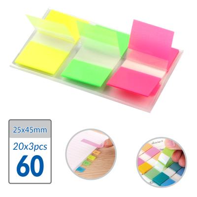 China Classic self-adhesive excellent quality stationery index stickers three full color suction index stickers for sale