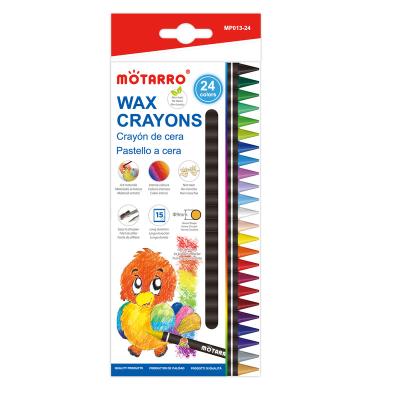 China Promotional Eco-Friendly School Stationery Non-Toxic Bulk Cheap Wax Crayon Color Oil Pastel Eco-Friendly for sale