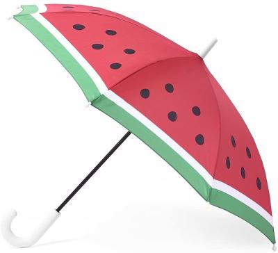 China Modern Cute Design Watermelon Printing Kids Umbrella for sale