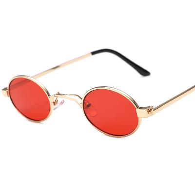 China New Frame Retro Small Frame Women Oval Oval Sunglasses Retro/vintage/90s Cold Wind Fashion Classic Sunglasses for sale