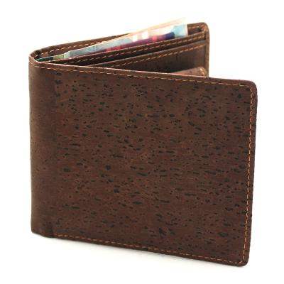 China No Logo Custom Men's Cork Short Vegan Wallet Purse Fashion Coin Poliest Special Function Organizer For Women for sale