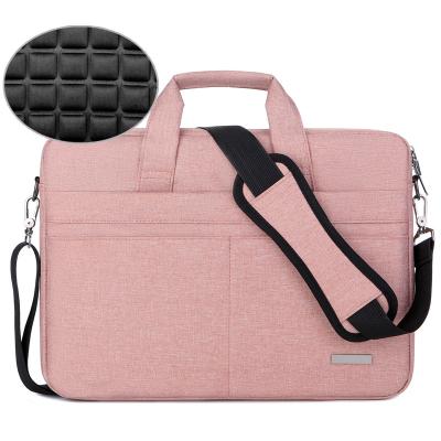 China Wholesale Lightweight Waterproof Business Laptop Shoulder Bag Water Registance Laptop Bags and Covers Dustproof Shockproof 15.6 Inch Laptop Sleeve Briefcase for sale