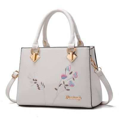 China Fashion ladies bag new fashion single shoulder bag woman handbags with flower pattern ladies hang bag for sale