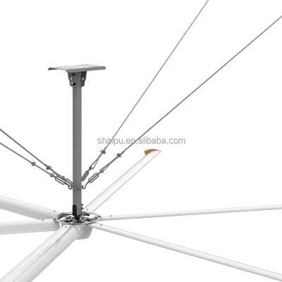 China Hotels 18ft Large Industrial HVLS Energy Efficiency Air Cooling Ceiling Fan for sale