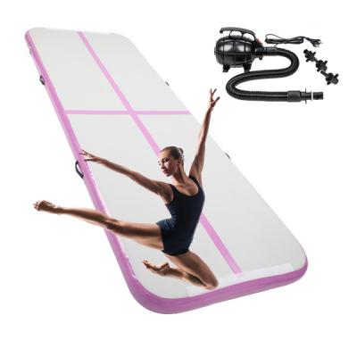 China Odorless Pollution Easy To Clean Inflatable Rolling Mat Gymnastics Mat Exercise Mat With Compressor Carry Bag Suitable For Yoga Sports Home Outdoor Gym for sale