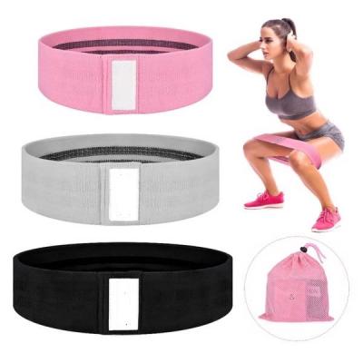 China Strong Portable Non-Slip Accessories Fitness Leg And Buttocks Resistance Bands Grip Belt Hip Ties Buckle Non-Slip Fitness Band 3 Piece Set for sale