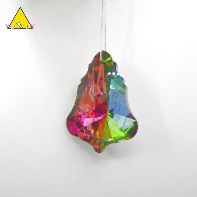 China Home Decoration Diamond Crystal Iridescent Hanger In Drop Shape for sale