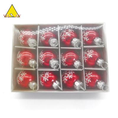 China Europe Mercury Velvet Assorted Best Selling Mini Autumn Icons Hanging Glass Decoration for sale