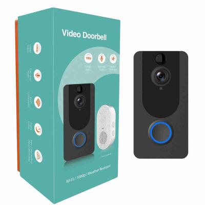 China New Type Precision Technology Wireless Connection Black Mini Video Doorbell High Quality Production for sale