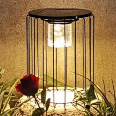 China New Design Patent Garden Street Birdcage Solar Lamp Included Solar LED Module Light for sale