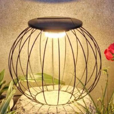 China Patent Modern New Design Solar Garden Birdcage Lamp Included Solar LED Module Light for sale