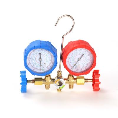 China Brass Air conditioning tools refrigeration R410A/R-22/R-134a/R-404A manifold gauge set for sale