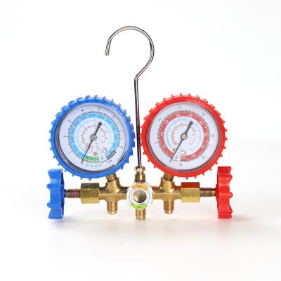 China Brass Refrigeration Air Conditioning Manometer Set with Charging Hose ,Multi-Function Digital Manifold Gauge for sale