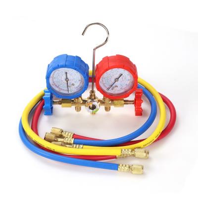 China Brass manifold pressure gauge forR12/22/134a/404A manifold for sale