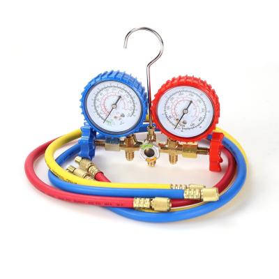 China Merchant wholesale high quality Manifold gauge with 90cm tricolor tube R12/R22/R502 RN-029 for sale