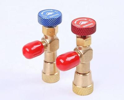 China Bottle opening valve R410A Ac Valve Can Tap Brass Can Tap Valve for sale