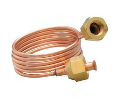 China Copper fitting 1/4 inch capillary tube with nuts 1/4