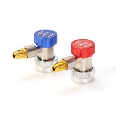 China R134 R134 Adjustable quick coupler Brass for air conditioner for sale