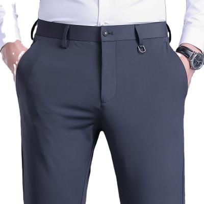 China Anti-pilling Street Style European comfortable pants and summer business casual trousers men's drapey suit pants for sale