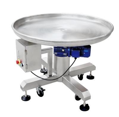 China Rotary Accumulation Collecting Table Unscrambling Table For Food Package Line for sale