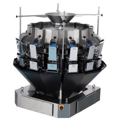 China Dustproof Design Belt Feeding Multihead Weigher For Laundry Beads / Quail Eggs for sale