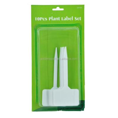 China Plastic Garden Nursery Name Tags Markers Labels Agriculture Plant T Type Marker Marking 13.5*5.5cm for sale