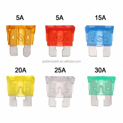 China Low Voltage Fuse Cutout 120pcs ZINC CAR FUSE SET Assorted Auto Truck Bottom Mini Blade Fuse Kits 5-30 Amp for sale