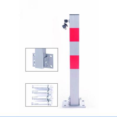 China Easily Assembled Folding Parking Barrier Bollard 2X PARKING BOLLARD DRIVEWAY SECURITY POST LOCKABLE 3KEY for sale