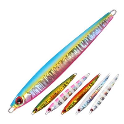 China Hot Sale 80g 100g 120g 150g 200g Alloy Lead Gear Vertical Fishing Lure Metal Jig for sale