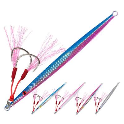 China Alloy 60g 80g 160g 200g 250g 300g Deep Sea Water Lead Sinking Metal Lead Baits Vertical Fish Baits Gear Building Lure for sale