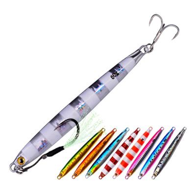 China Alloy 40g 60g Metal Jig Lead Fishing Lures To Lead Long Casting Jig Building Lures Japan Style Metal Bait for sale