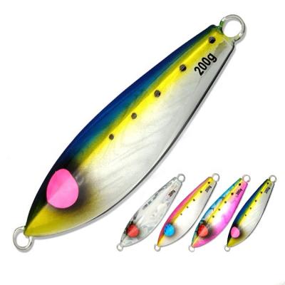 China Lead Alloy Metal Lure Vertical Short Jig 120g 150g 200g 3D Eyes Fish Slow Saltwater Lead Jig Metal Fall Sea Vertical Bassing Fishing for sale