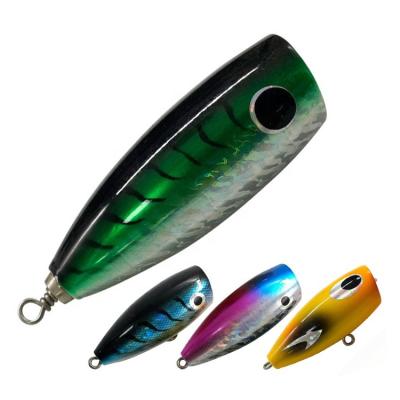 China 3.5inch 6inch Wooden Lure Snap Fishing Handmade Wood Lure Top Water for sale