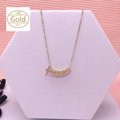 China GX Soild CLASSIC Real Gold Moissanite or Pearl or Zircon Virgin Mary Jesus Cross Angel Buddha Pendant Necklace for Jewelry Gift Set 2 for sale