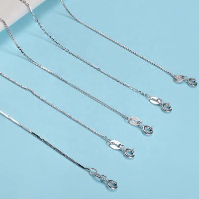 China Simple used in pearl pendants, 925 simple and basic etc. the sterling silver chain for sale