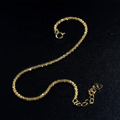 China Chain 925 Sterling Silver Bracelet Chain Gift elegant light luxury gold-plated bracelet temperament wb50yfL100L for sale