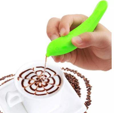 China Viable Hot Sale Electric Latte Art Pen Cake Decoration Pen Coffee Carving Pen Baking Pastry Tools for sale