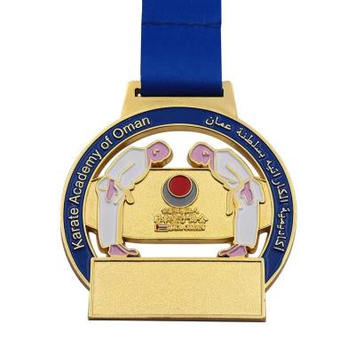 China Japan Karate Academy of Oman Medals No Minimum Order Design Your Own Souvenir Sport Karate Medal Custom for sale