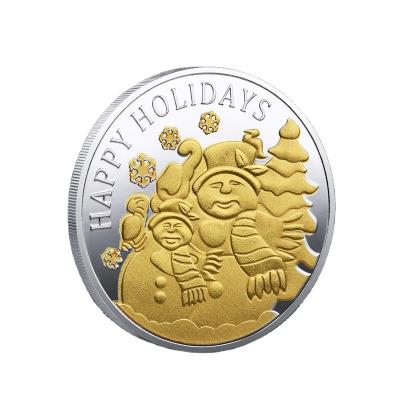 China Europe Christmas Coins Christmas Eve Souvenir Collectibles Decorations Small Memorial Gift for sale