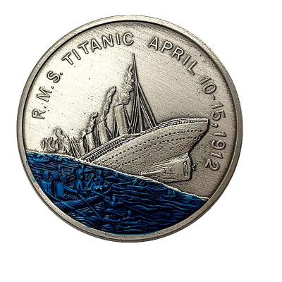 China Europe Titanic Collectable Souvenir Coins Titanic Wreck Heritage Commemorative Coin for sale