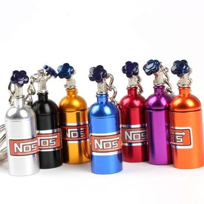 China Nitrogen bottle key chain from no. Promotion Gift Fashion Metal Key Ring Car Key Chain Holder Keyfob Turbo for sale