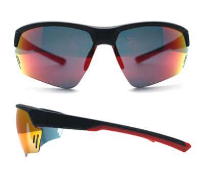 China Fashion JOSEEN Sunglasses Cycling Sport Polarized Half Frame Men Fashion Eye Shading Mirror Sunglasses for sale