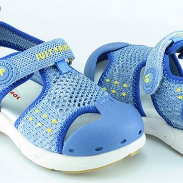 China Baby Blue Summer Toddler Fancy Breathable Sandal For Kids Unisex EVA Unique Soft Knitting Lining Breathable Sandals for sale