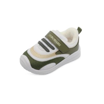 China Thermal Children's casual shoes winter warm gump shoes non-slip soft bottom green toddler shoes for sale