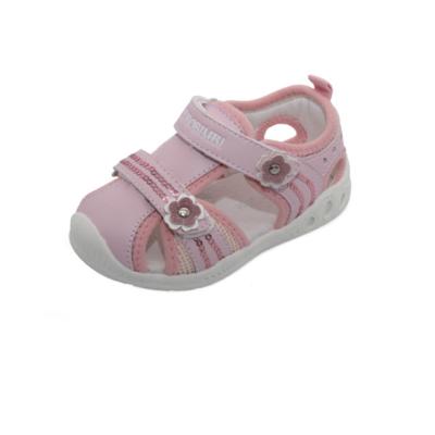 China Light pink casual shoes children's main shoes 2022 spring and summer models flower series baby sandals for sale