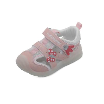 China Light Pink Butterfly Children's Casual Shoes Mesh Breathable 2022 New Style Baby Sandals for sale