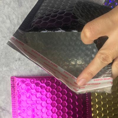 China Eco-Friendly Recyclable Anti-extrusion Plastic Pouch Bubble Envelopes Waterproof BlackCustom Shipping Packaging for sale